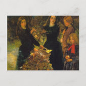 De herfst leest van Sir John Everett Millais Briefkaart (Voorkant)