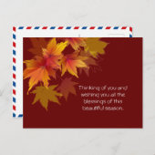 De herfst lekt briefkaart (Voorkant / Achterkant)