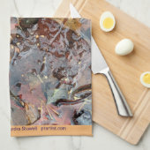 De herfst lekt in de regen theedoek (Quarter Fold)