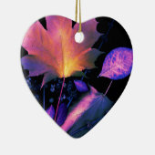 De herfst lekt in Neon Keramisch Ornament (Rechts)