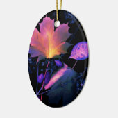 De herfst lekt in Neon Keramisch Ornament (Links)