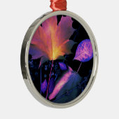 De herfst lekt in Neon Metalen Ornament (Rechts)
