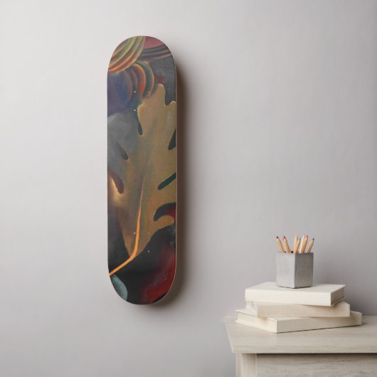De herfst lekt onder water | Georgia O'Keeffe | Skateboard (Muurkunst)