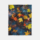De herfst lekt op de waterscène fleece deken (Voorkant)
