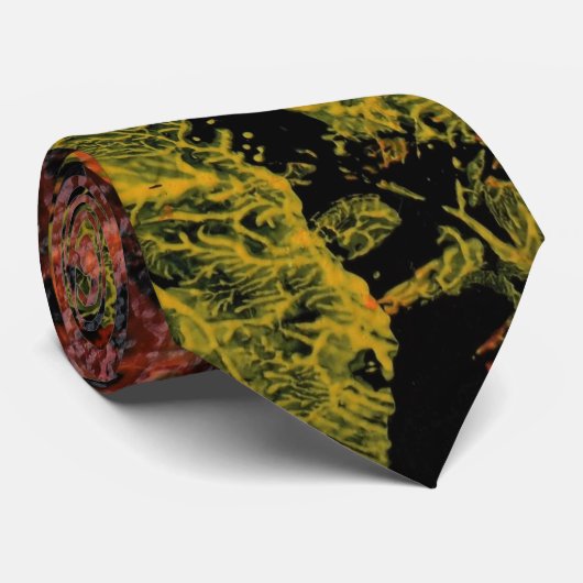 De herfst lekt stropdas (Opgerold)