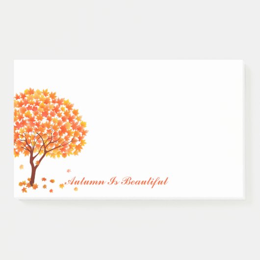 De herfst na de herfst is prachtig post-it® notes (Voorkant)