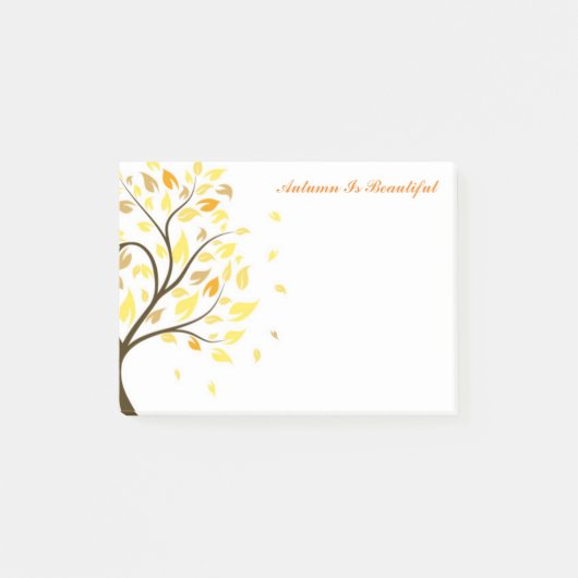 De herfst na de herfst is prachtig post-it® notes (Voorkant)