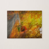 De herfst - net voorbij de bocht legpuzzel (Horizontaal)