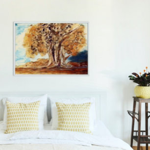 De herfst Oerwoud Bossen behandelen Landschap het Poster