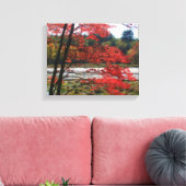 De herfst sloot de Natuur van Marsh af Canvas Afdruk (Insitu (Woonkamer))