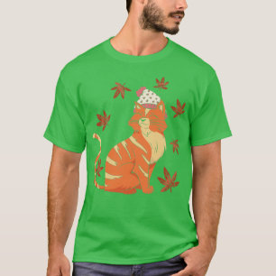 De herfst springt met kleverflakkering uit het sei t-shirt