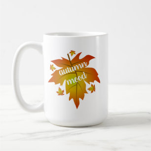 De herfst stemmingspreparaatheid laat koffie-mok o koffiemok
