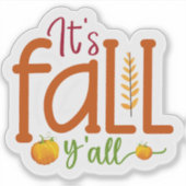 De herfst sticker (Voorkant)