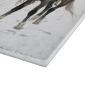 De Herfst van de Cowboy 1895 Frederic Remington Snijplank (Hoek)