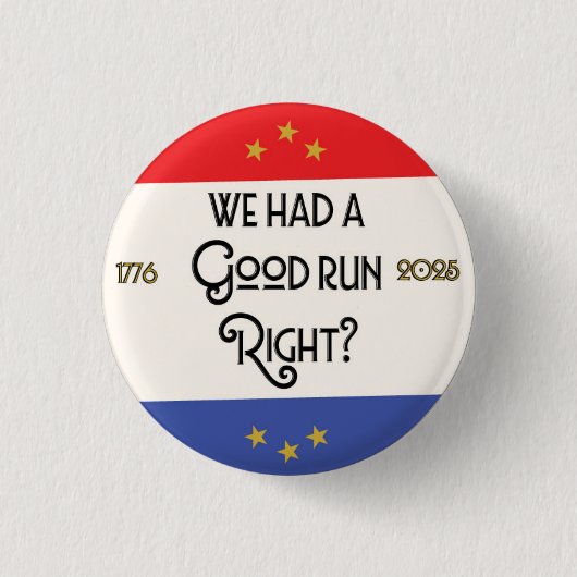 De Herfst van de democratie Ronde Button 3,2 Cm (Voorkant)