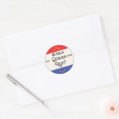 De Herfst van de democratie Ronde Sticker (Envelop)