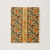 De herfst van de eiken laat de heerlijke dankbare  legpuzzel (Verticaal)