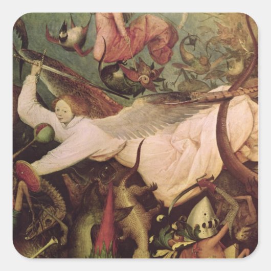 De Herfst van de Rebel Angels Vierkante Sticker (Voorkant)