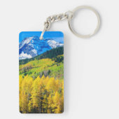 De herfst van de Rockies Sleutelhanger (achterkant)