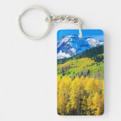 De herfst van de Rockies Sleutelhanger (Voorkant)