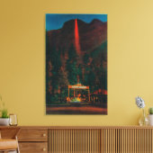 De Herfst van de Vuur van Gletier Point Canvas Afdruk (Insitu (Woonkamer))