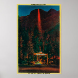 De Herfst van de Vuur van Gletier Point Poster