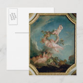 De herfst, van een reeks van de Vier Zeven Briefkaart (Voorkant / Achterkant)