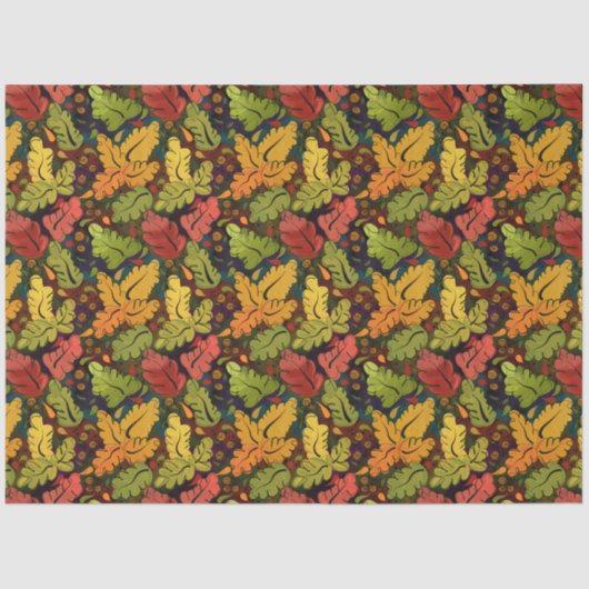 De herfst van Goud, Rust Brown en Green Tissuepapier (Voorkant)