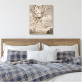 De Herfst van Icarus, 1731 (graving) Canvas Afdruk (Insitu (Slaapkamer))