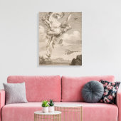 De Herfst van Icarus, 1731 (graving) Canvas Afdruk (Insitu (Woonkamer))