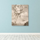De Herfst van Icarus, 1731 (graving) Canvas Afdruk (Insitu (Houten vloer))
