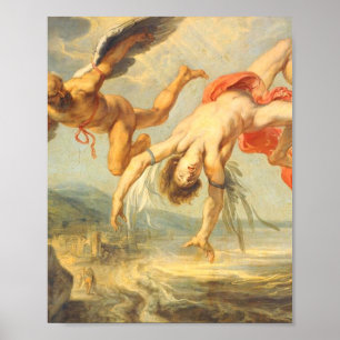 De Herfst van Icarus door Jacob Peter Gowy Poster