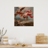 De Herfst van Icarus (door Jacob Peter Gowy) Poster (Keuken)