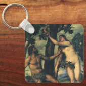 De Herfst van Man; Adam en Eva van Titiaan Sleutelhanger (Voorkant)