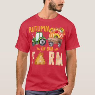 De herfst van ons Boerderij op de pompoenen laat T-shirt