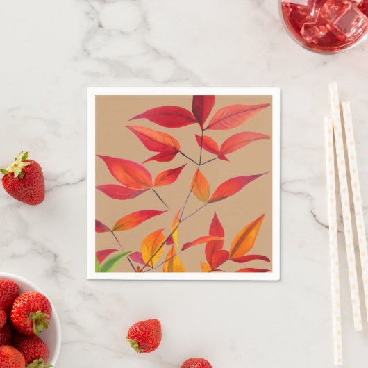De herfst verlaat herfst art homeware servet (Insitu)