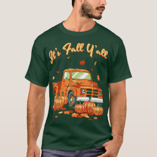 De Herfst Yall Pumpkin Truck Autumn Leaves Herfst T-shirt