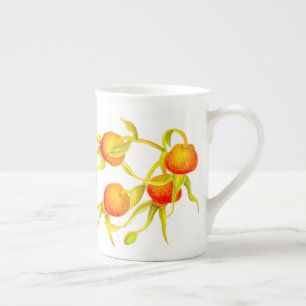 De herfstaankomst op een Bone China Mok (R)