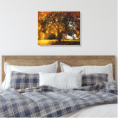 De herfstboom canvas afdruk (Insitu (Slaapkamer))