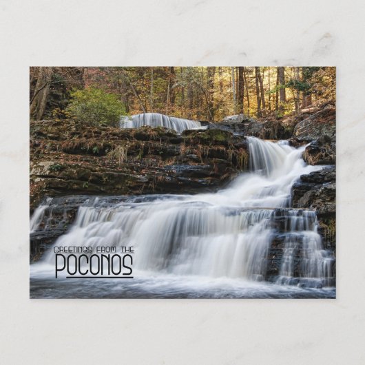 De Herfsten van de fabriek in Poconos Briefkaart (Voorkant)
