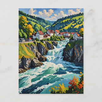 De Herfsten van de Rijn in Schaffhausen Briefkaart