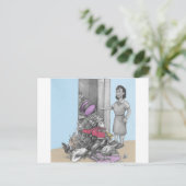 De Herfsten van het Stuff van de vrouw uit Kast Briefkaart (Staand voorkant)