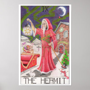 De Hermiet tarotkaart Poster