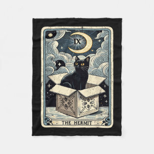 De Hermit Tarot Kaart Cat in de doos Mystic Funny  Fleece Deken