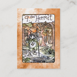 De Hermit Tarot-kaart Visitekaartje