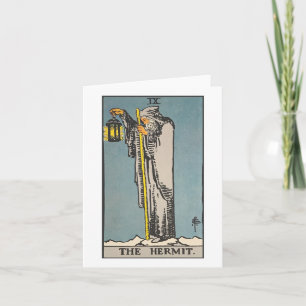 De Hermit tarotkaart - Rider Waite Smith tarot Kaart