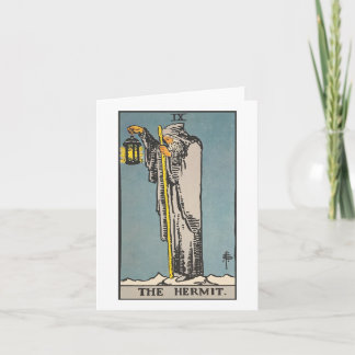 De Hermit tarotkaart - Rider Waite Smith tarot Kaart