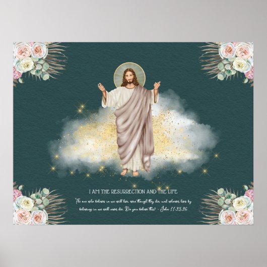 De heropleving van Jezus Christus - Pasen Poster (Voorkant)