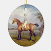 De hertog van Hamilton's Disguise met Jockey Up Keramisch Ornament (Links)