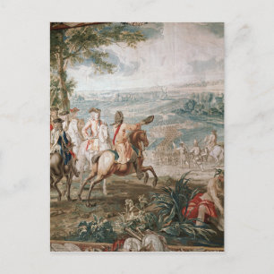 De hertog van Marlborough onderzoekt zijn troepen Briefkaart